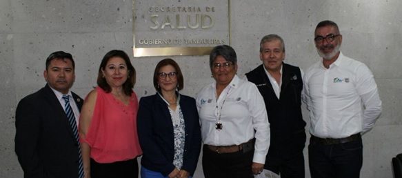 Presencia de la Red Temática Binacional en Salud Fronteriza (RTBSF) en reunión de trabajo entre la Secretaría de Salud de Tamaulipas y la Comisión de Salud Fronteriza México – Estados Unidos (CSFMEU).